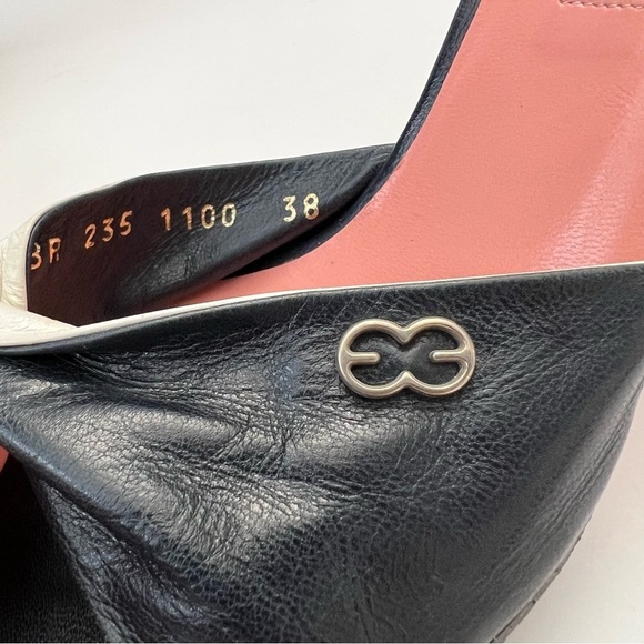 Escasa Twisted Contrast Color Leather Mules - Picture 4 of 10